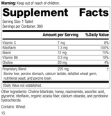 Cataplex® B2, 360 Tablets, Rev 14 Supplement Facts