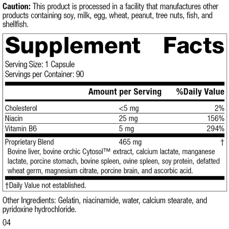 Orchex®, 90 Capsules, Rev 04, Product Label