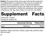 Prolamine Iodine Plus, 90 Tablets, Rev 02 Supplement Facts