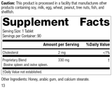 7600 Spleen Desiccated R13 Supplement Facts