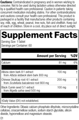 supplement fact label