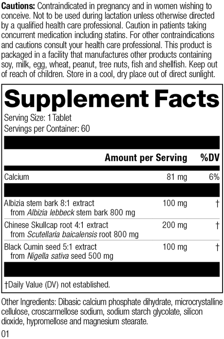 supplement fact label