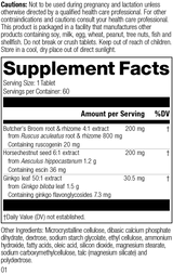 Vascular Care Complex, Rev 01 Supplement Facts