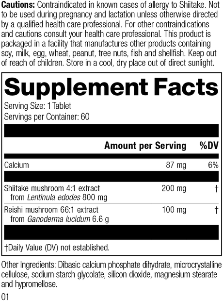 supplement fact label