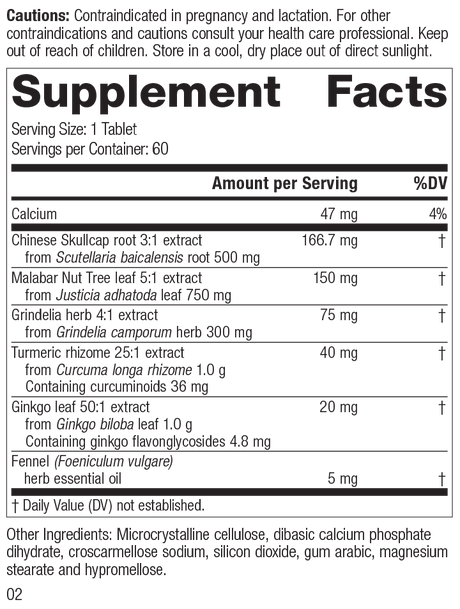 M1830 PulmaCo Rev 01 Supplement Facts